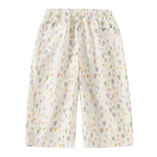 女童裤子夏薄款女宝宝防蚊裤女孩夏装2026新款儿童空调裤透气童装