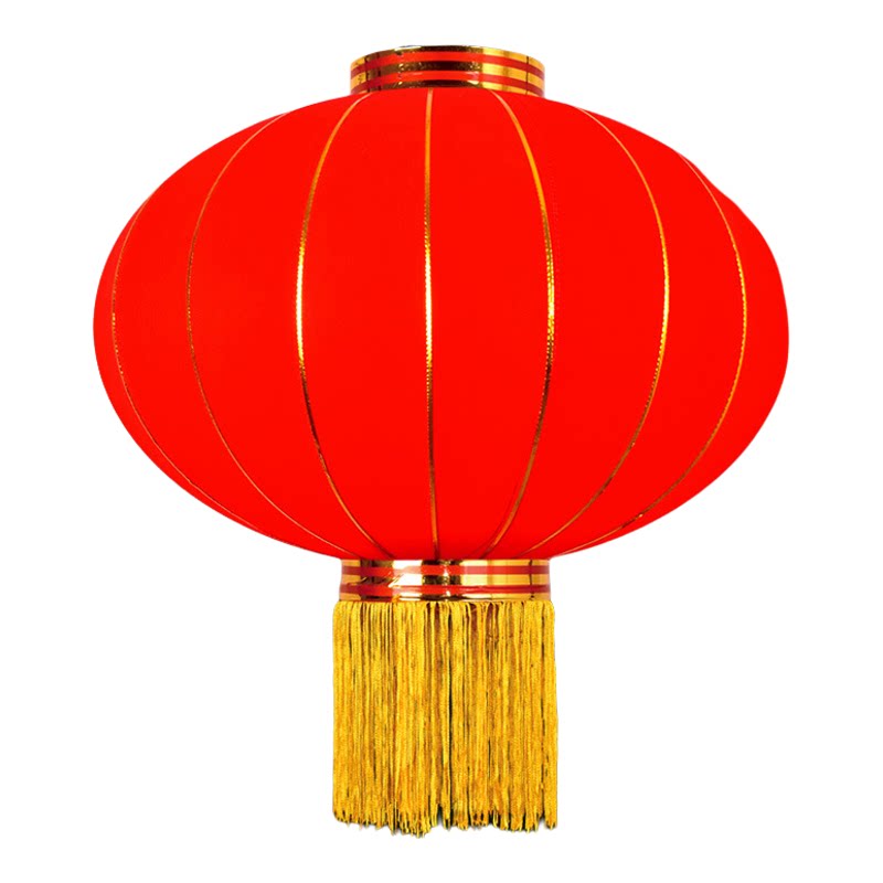 【物业灯笼】金边全红植绒灯笼