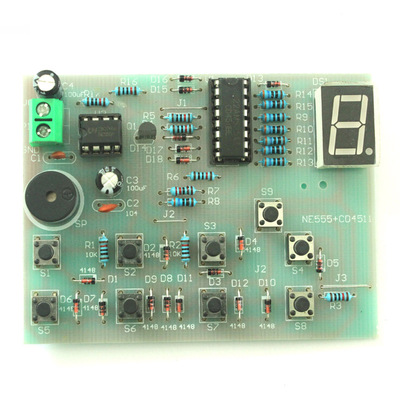 cd4511八路数显抢答器套件