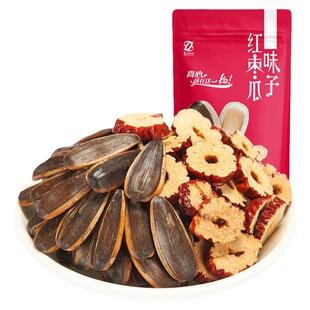 真心红枣味瓜子500g童年零食炒货大颗粒瓜子红枣味葵花籽炒货批发