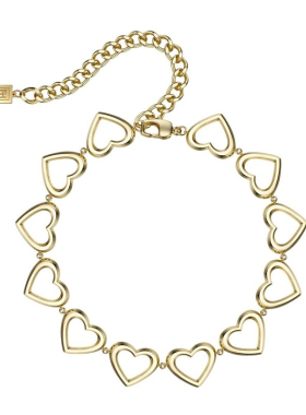 FandHJewellery爱心项链女镀金