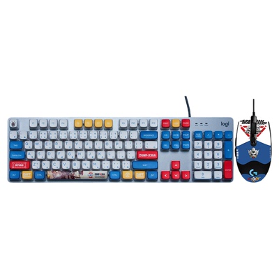 罗技K845机械键盘G102有线鼠标套装电脑办公电竞游戏高达耿鬼键鼠