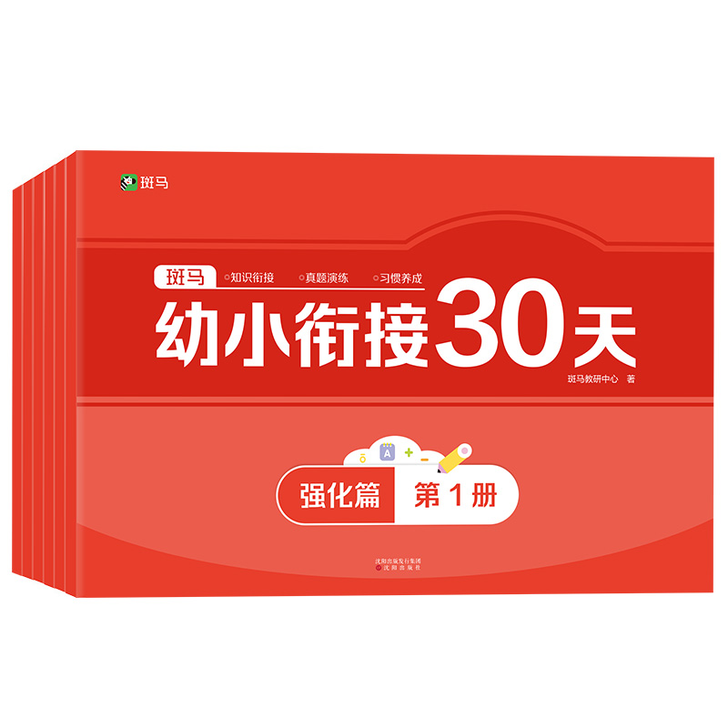 斑马幼小衔接试卷全套幼儿园学前班一日一练测试卷教材数学专项练习语文上册大班程度幼升小练习册数学练习题英语练习册