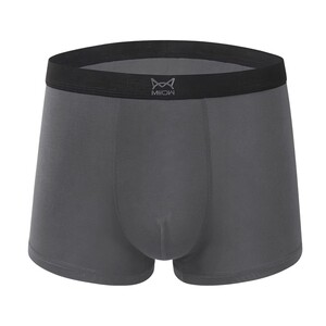 猫人黑色男士内裤石墨烯裆精梳纯棉抑菌平角裤莫代尔四角裤衩四季