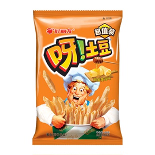 好丽友呀土豆蜂蜜黄油味膨化零食薯片薯条儿童休闲小吃