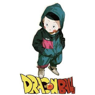 TLP反光车贴 七龙珠鹤仙流饺子风挡玻璃笔记本摩托车墙贴无痕防水