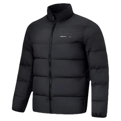 李宁中短款立领羽绒服运动服外套