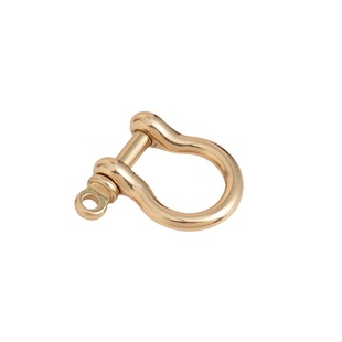 黄铜马蹄扣钥匙扣D型可拆卸手工皮具五金不锈钢汽车钥匙扣挂扣