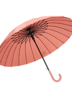 长柄伞遇水开花抗风暴弯柄晴雨伞