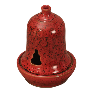 中式陶瓷香薰炉家用室内熏香炉禅意复古钟形香炉茶室盘香炉摆件