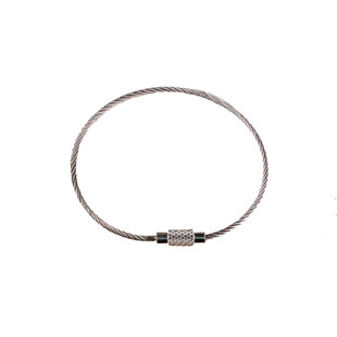 diy饰品配件材料 彩色喷漆钢丝圈 钢丝绳 旋转螺丝钥匙圈钥匙扣