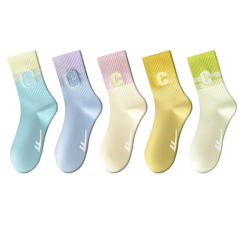 回力100%正品防臭袜子女士耐磨抗起球春夏款ins网红新疆棉运动袜