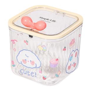 儿童发饰收纳盒女童发夹宝宝发圈女孩头绳皮筋饰品桌面首饰小盒子