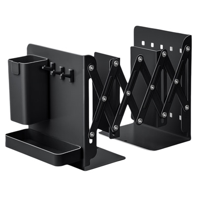 洞洞书立架伸缩书架桌面折叠