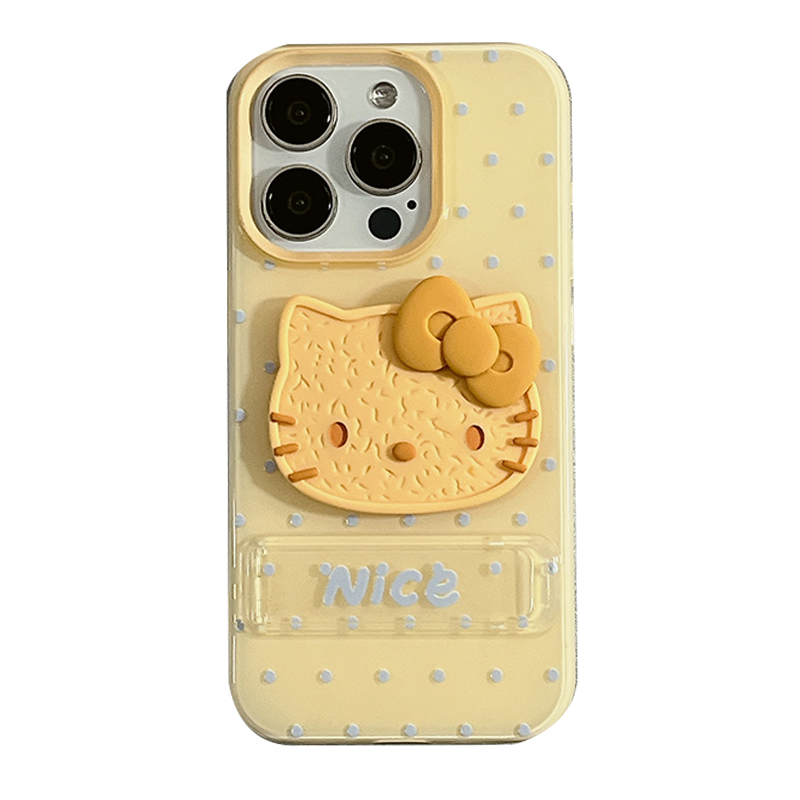 可爱卡通立体HelloKitty适用苹果16手机壳iphone15promax新款14小众女14Promax硅胶13创意16pro全包12防摔套