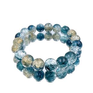 千澜轻奢淄博琉璃水晶手串盘玩国风新中式彩色多巴胺珠手链女学生