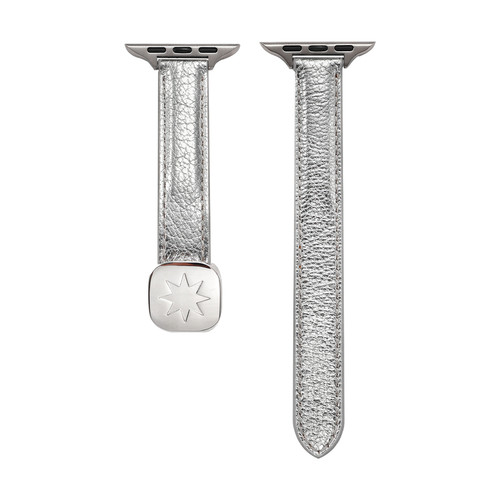 iserisewatch适用applewatch11表带苹果手表s10小羊皮星星磁吸扣iwatchs9夏日透气SE41mm女款ultra高级感s6/7