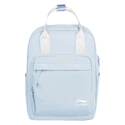 李宁日背包女生可拎可背织物多色