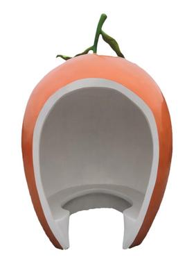 大型砂糖橘果园凉亭雕像脐橙小房子玻璃钢水果卡通玩偶人物雕塑