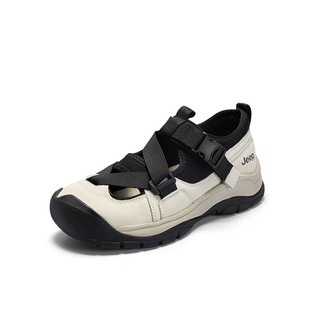 Jeep女鞋户外运动玛丽珍鞋子2024夏季新款小众百搭复古丑萌老爹鞋