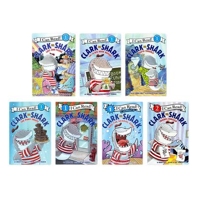 英文原版 鲨鱼克拉克7册Clark the Shark（ICR）分级绘本合售i can read 1阶分级读物一级 Harper Collins柯林斯出版