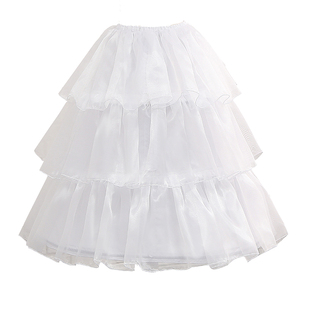 魔法卡门裙撑夏季清凉冰纱lolita暴力鱼骨撑日常可调节洛丽塔软纱