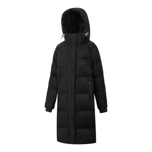 Saucony索康尼官方女都市生活H型梭织长款宽松羽绒服