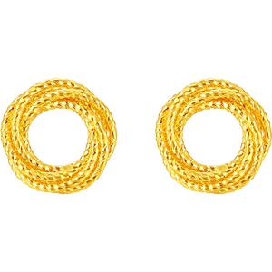 周六福5G黄金耳钉女计价足金耳饰送女友节日礼物黄金品类日系列