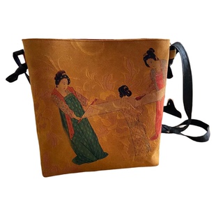 裁剪切割牛皮纸1:1纸样代加工中式斜挎包绢纺香古色古香气质优雅