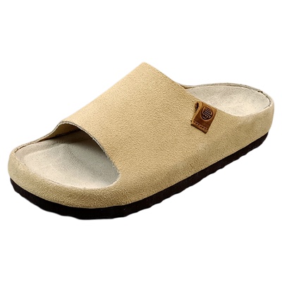 岛外勃肯鞋一字凉拖套脚懒人复古休闲拖鞋女夏外穿2025新款软木鞋