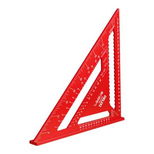 德力西电气铝合金三角尺多功能90度直角尺45度角尺高精度木工装修