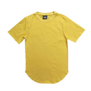 可定制  明星同款圆弧下摆纯棉打底男女短袖T恤 men swag tee