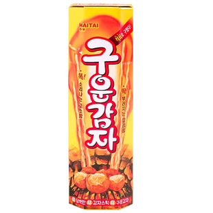 韩国进口烤薯棒饼干炭烤薯棒酥性饼干零食小吃薯条棒儿童土豆海太