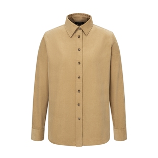 【棉100%】Scofield女装简约复古灯芯绒衬衫廓形衬衣2025秋冬新品