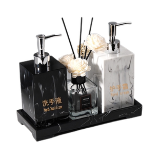 酒店卫浴洗手液按压瓶高档轻奢北欧沐浴露洗发水护手霜乳液分装瓶