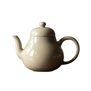 中式手工草木灰釉茶壶复古单壶小茶壶家用陶瓷泡茶壶功夫茶具定制