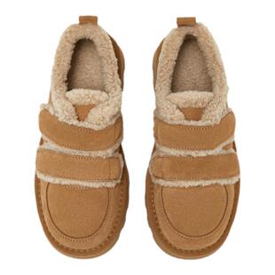 百思图冬商场新款厚底雪地靴勃肯鞋加绒加厚女毛毛鞋棉鞋L5628DM4