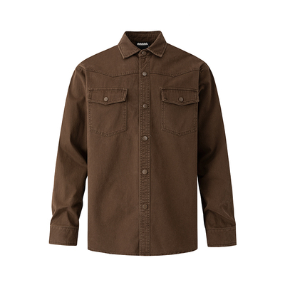 MRCYC复古风工装长袖衬衫男士