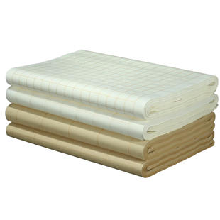 四品堂 安徽宣纸半生半熟毛笔字书法专用纸中小楷书法1.5方格宣纸练习纸四尺对开四开手抄本有带打格子作品纸