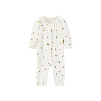 Milkbarn婴儿华夫格连体衣长袖