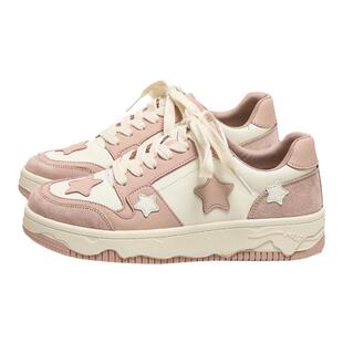 KBNB【秋冬推荐】2024秋冬款真皮小白鞋女软底拼色休闲百搭板鞋