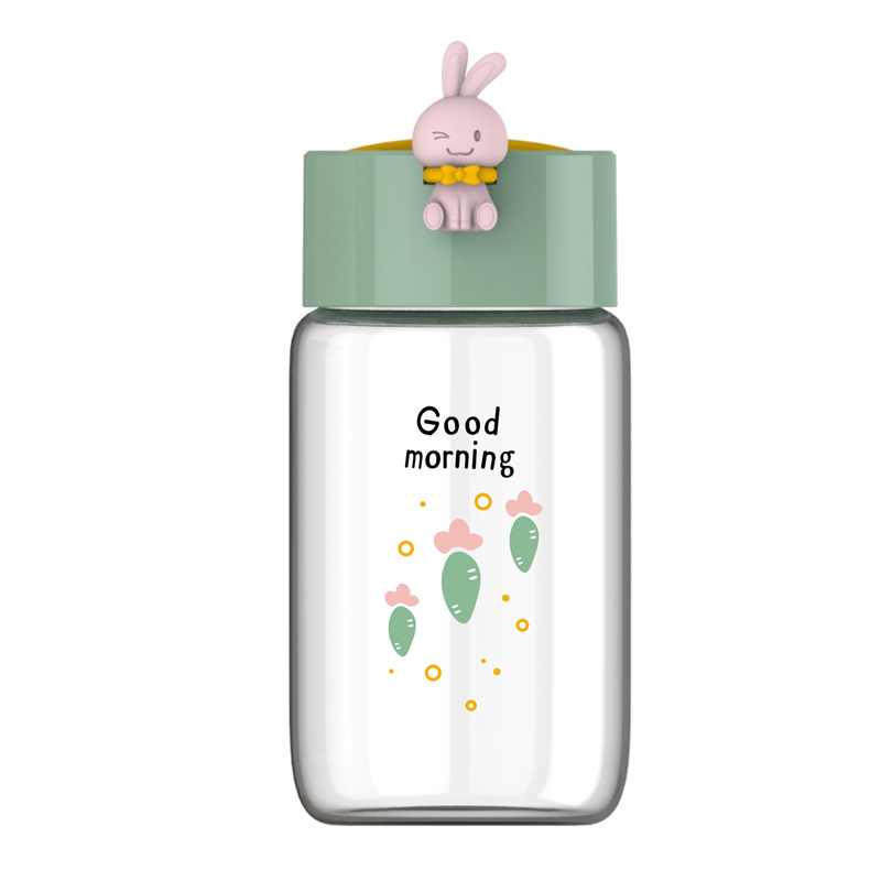 玻璃水杯女生便携可爱胖胖杯牛奶豆浆小杯子耐高温高颜值2025新款