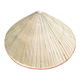 夏天户外劳动遮雨凉草帽大檐林冲帽采茶钓鱼轻便农民遮阳尖头斗笠