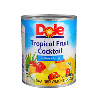 菲律宾都乐杂果即食什锦热带杂果罐头836g/罐 蛋糕夹层沙拉披萨用