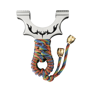 新式弹弓成年人专用钢珠小火牛钛合金龙齿快夹高精度弹弓配件大全