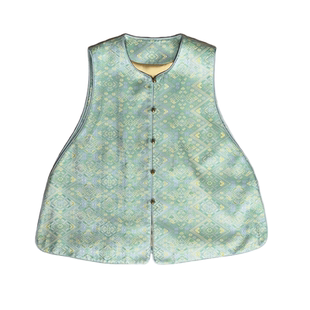 沁月新中式国风桑蚕丝非遗壮锦【都江锦院-谭湘光】A字版高端马甲