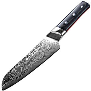 双十字大马士革钢刀 龙纹锻打菜刀进口大马士革切片刀多用刀家用
