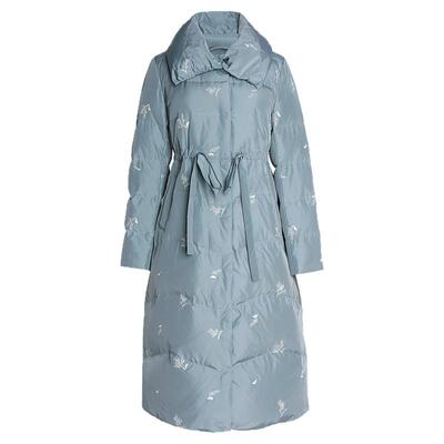 简爱诺冬季新款金丝线收腰羽绒服