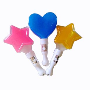 爱心荧光棒酒吧气氛桃心LED闪光棒定制活动道具演唱会发光棒批发