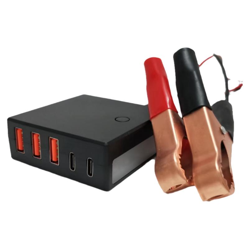 汽车电瓶转手机充电器新能源12v24v蓄电池转5V输出USB接口Type-C